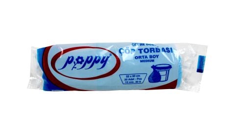 ÇÖP TORBASI ORTA MAVİ 55CM*60CM POPPY